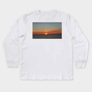 Sunset by the sea Kids Long Sleeve T-Shirt